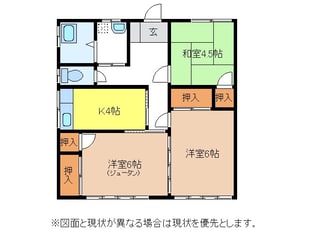 林貸家3-1の物件間取画像